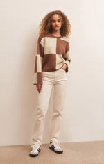 Load image into Gallery viewer, Rosi Blocked Sweater in Penny
