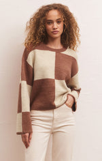 Load image into Gallery viewer, Rosi Blocked Sweater in Penny
