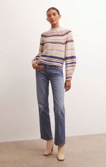 Load image into Gallery viewer, Desmond Stripe Sweater in Sandstone
