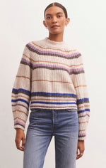 Load image into Gallery viewer, Desmond Stripe Sweater in Sandstone
