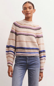 Desmond Stripe Sweater in Sandstone