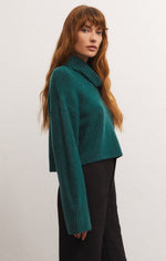 Load image into Gallery viewer, Ursa Sweater Top in Abyss
