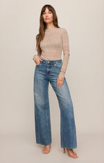 Load image into Gallery viewer, Avery Sweater Top in Soft Ecru
