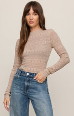 Load image into Gallery viewer, Avery Sweater Top in Soft Ecru
