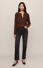 Load image into Gallery viewer, Medina Leopard Cardigan in Burnt Umber

