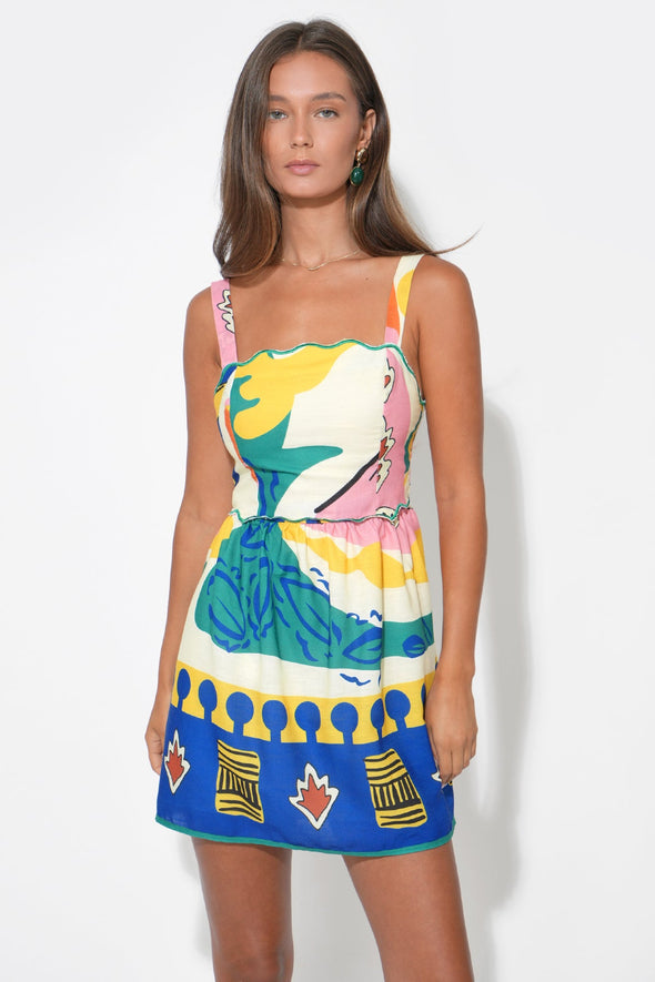 V-Neck Hardware One-Piece Swimsuit
