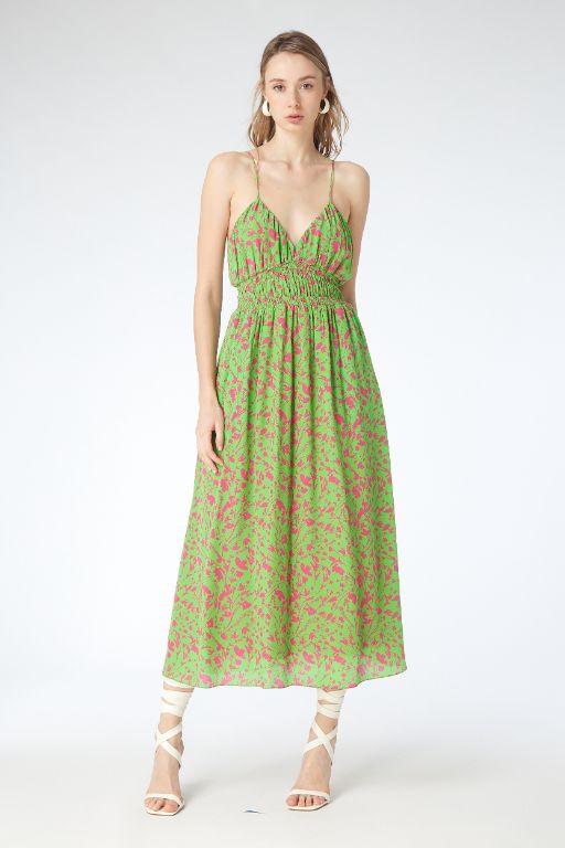 Amelie Dress in Pink Thistle