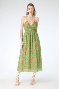 Amelie Dress in Pink Thistle