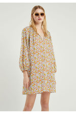 Load image into Gallery viewer, Tunic Mini Dress in Peces Print
