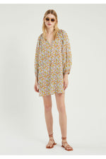 Load image into Gallery viewer, Tunic Mini Dress in Peces Print
