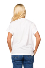 Load image into Gallery viewer, Fruit USA Flag Tee in White
