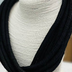 Load image into Gallery viewer, Solid 8-Strand Rope Necklace in Black
