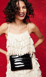 Load image into Gallery viewer, Bum Bag Crossbody in Black Mirror
