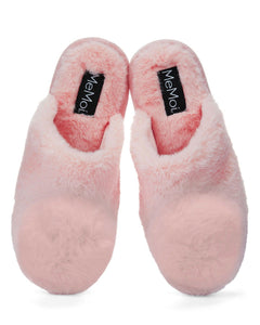 The Gloria Plush Slippers in Blush