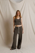 Load image into Gallery viewer, Blondie Rib Tank in Dark Olive

