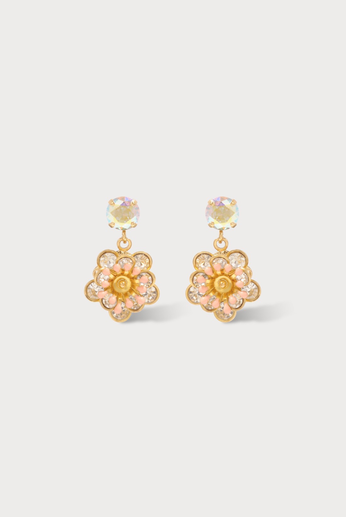 Camelia Baby Earrings in Crystal