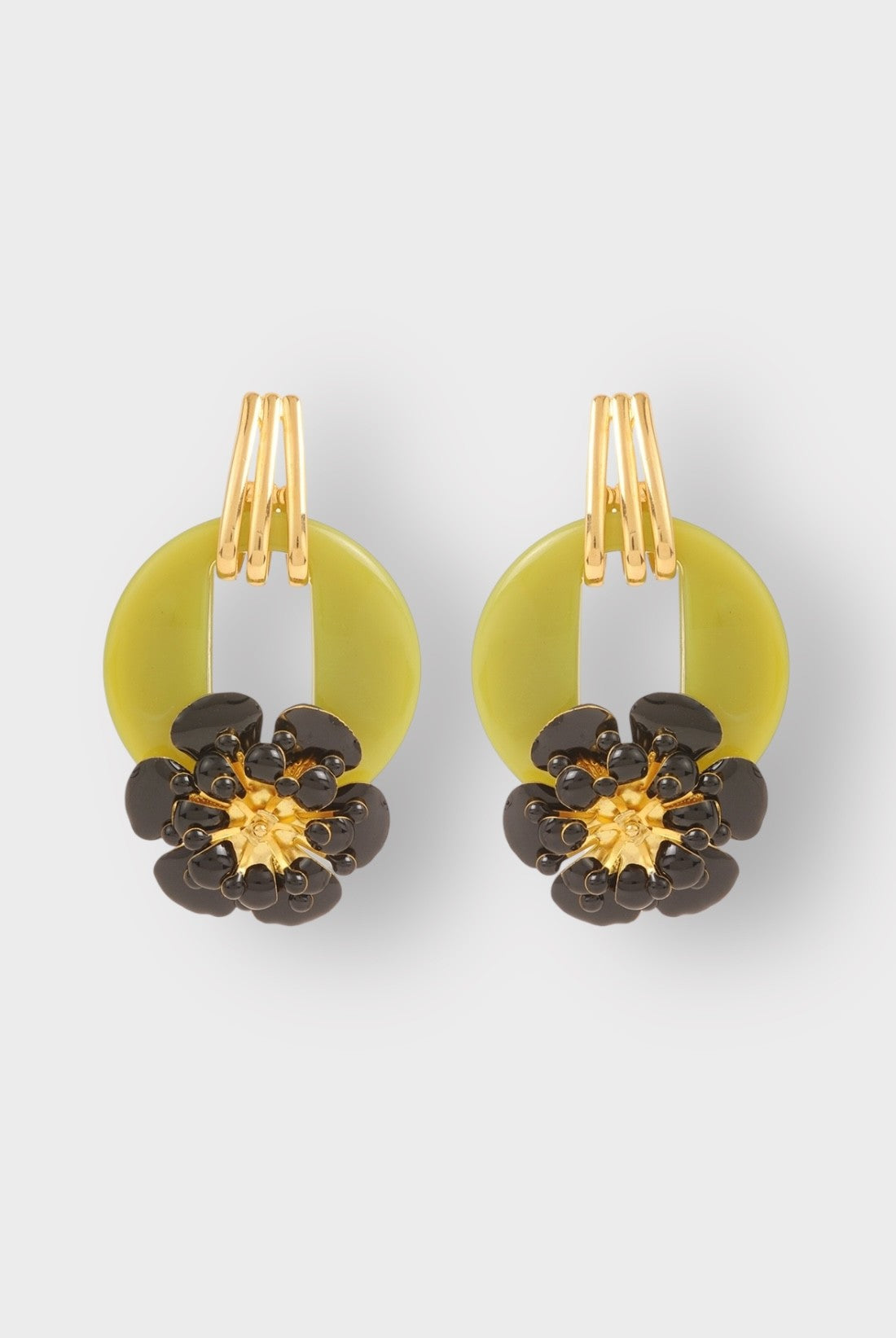 Oculus Fleur Post Earring in Olive