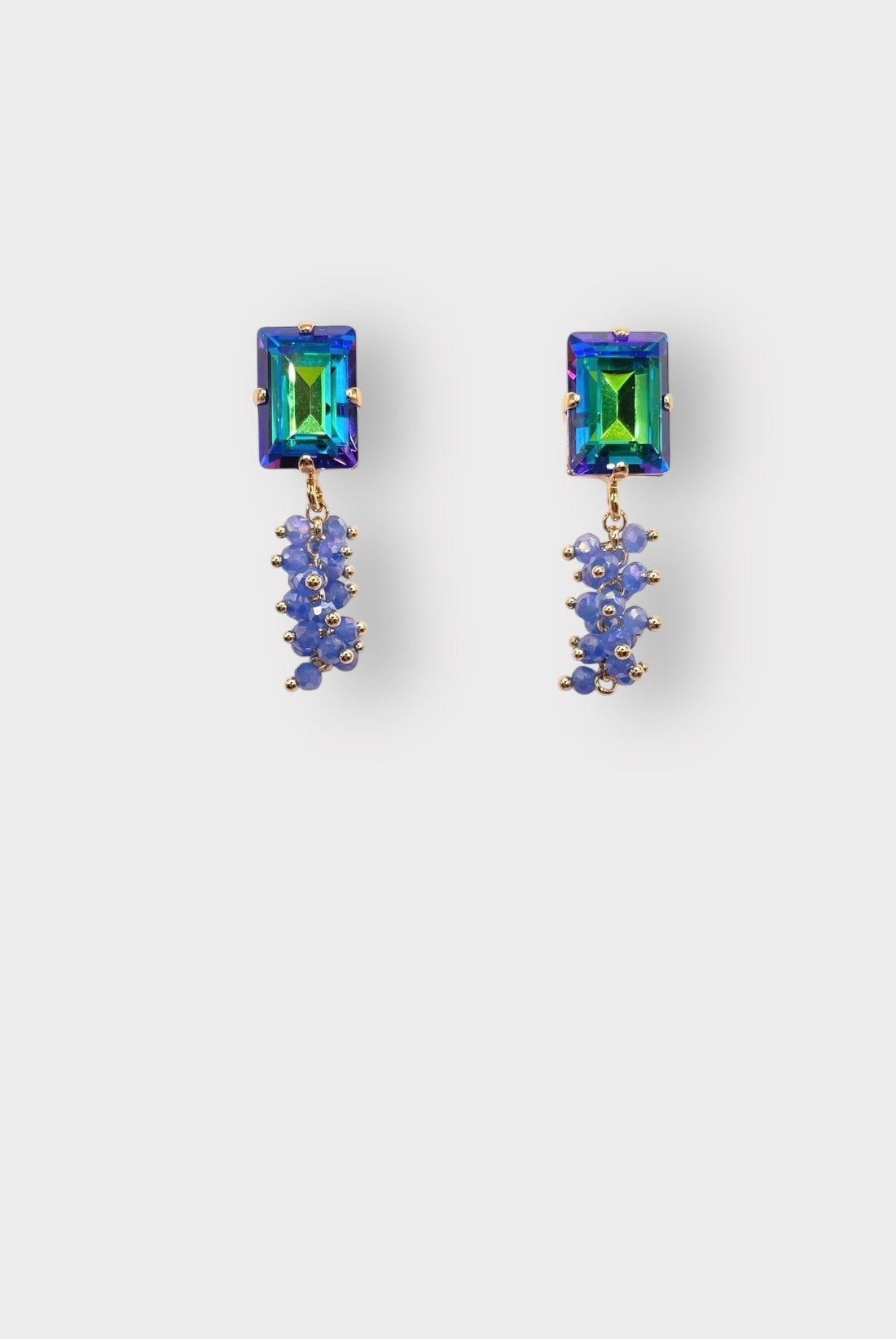 Mini Shine Earrings in Blue