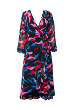 Load image into Gallery viewer, Bridge Maxi Dress in Multi Squiggle Leaves
