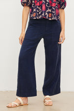 Load image into Gallery viewer, Dru Linen Pant in Jasper
