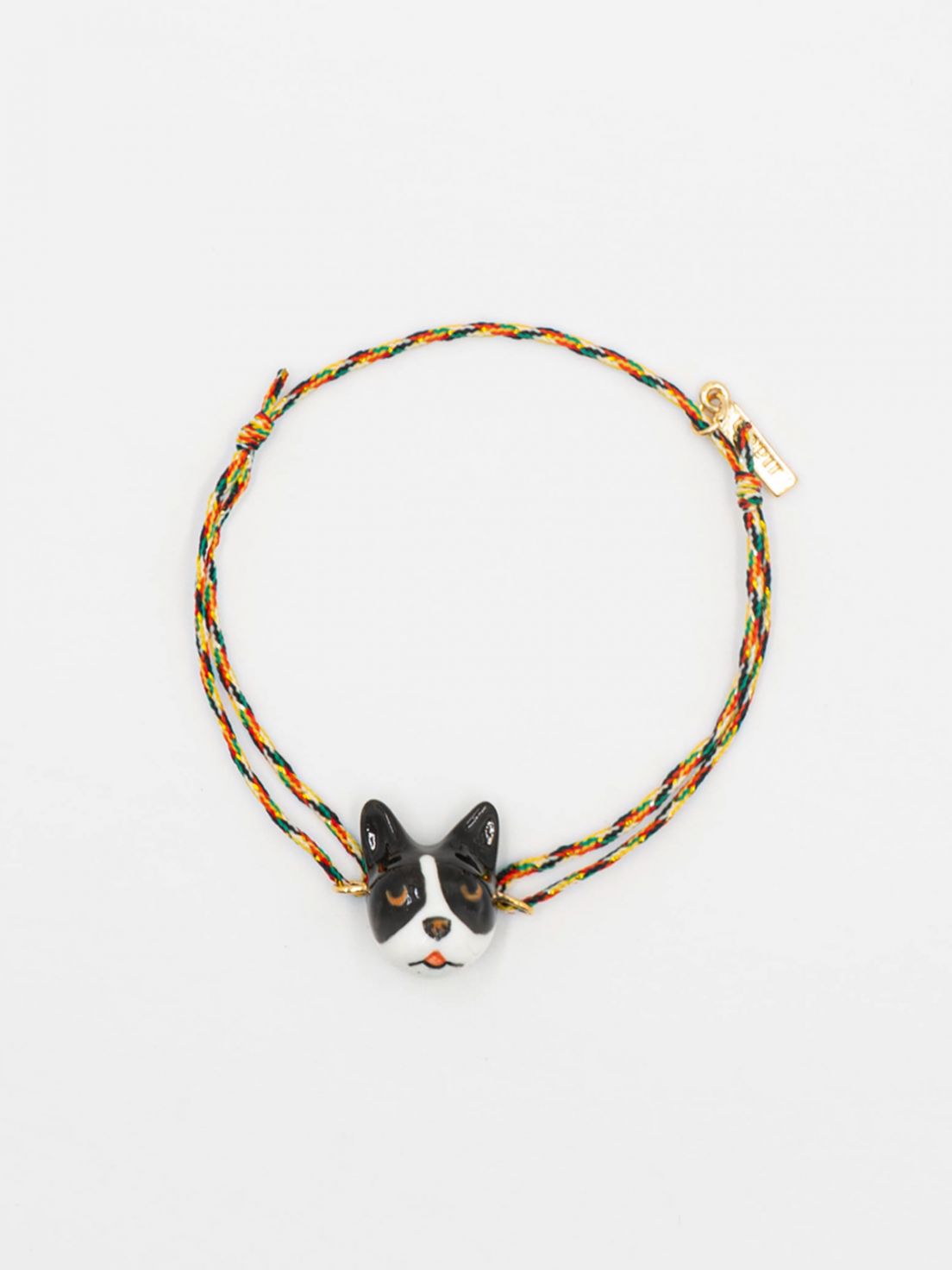 B&W French Bulldog Charms Bracelet