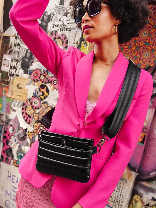 Bum Bag Crossbody in Pearl Black