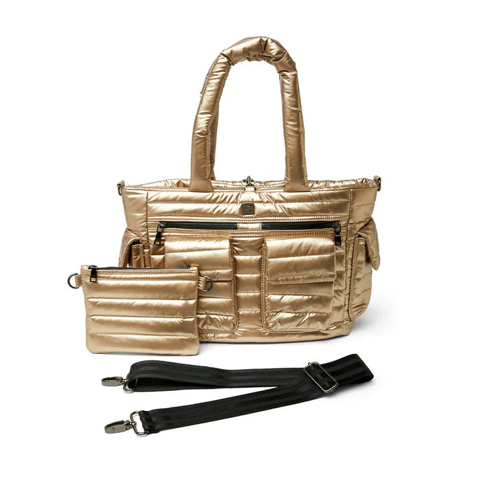 Two Faced Reversible Tote in Pearl Cashmere