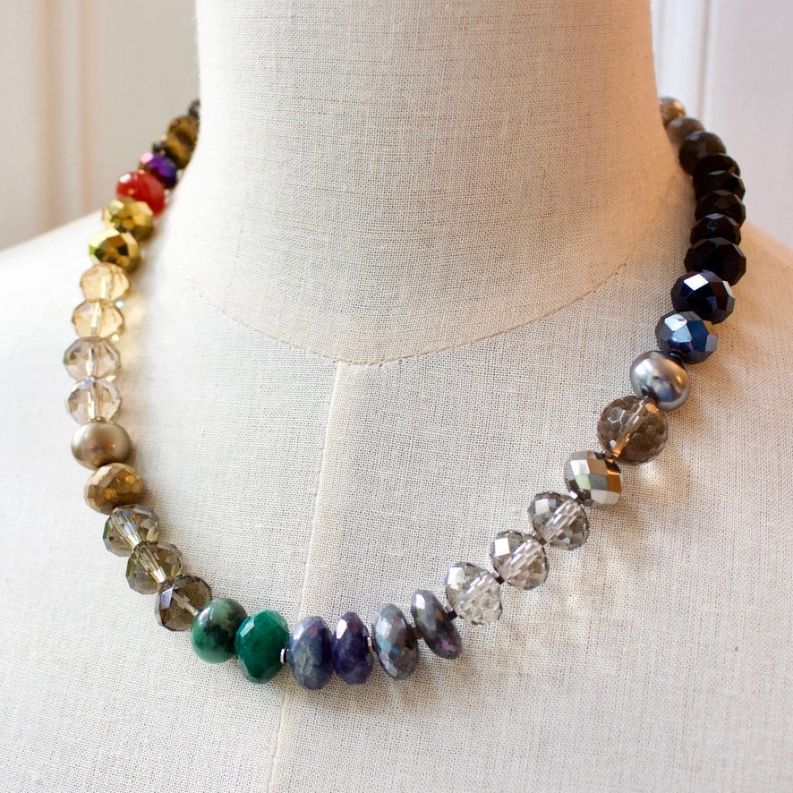 Taryn Beaded Necklace in Fall Multi