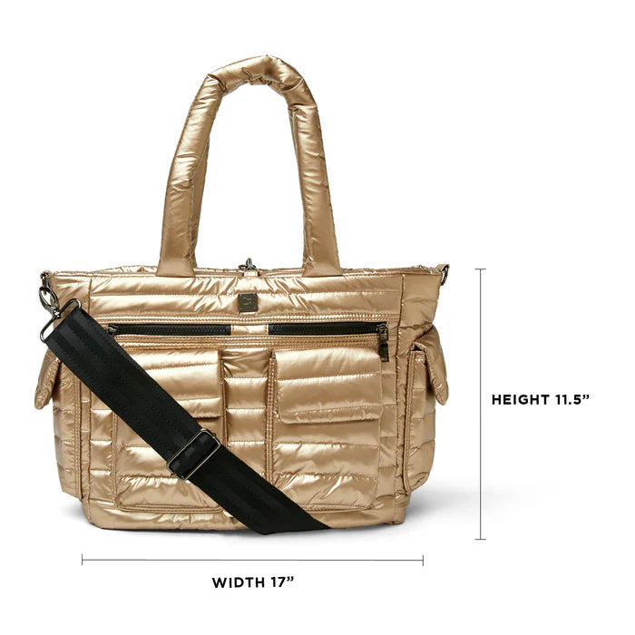 Two Faced Reversible Tote in Pearl Cashmere