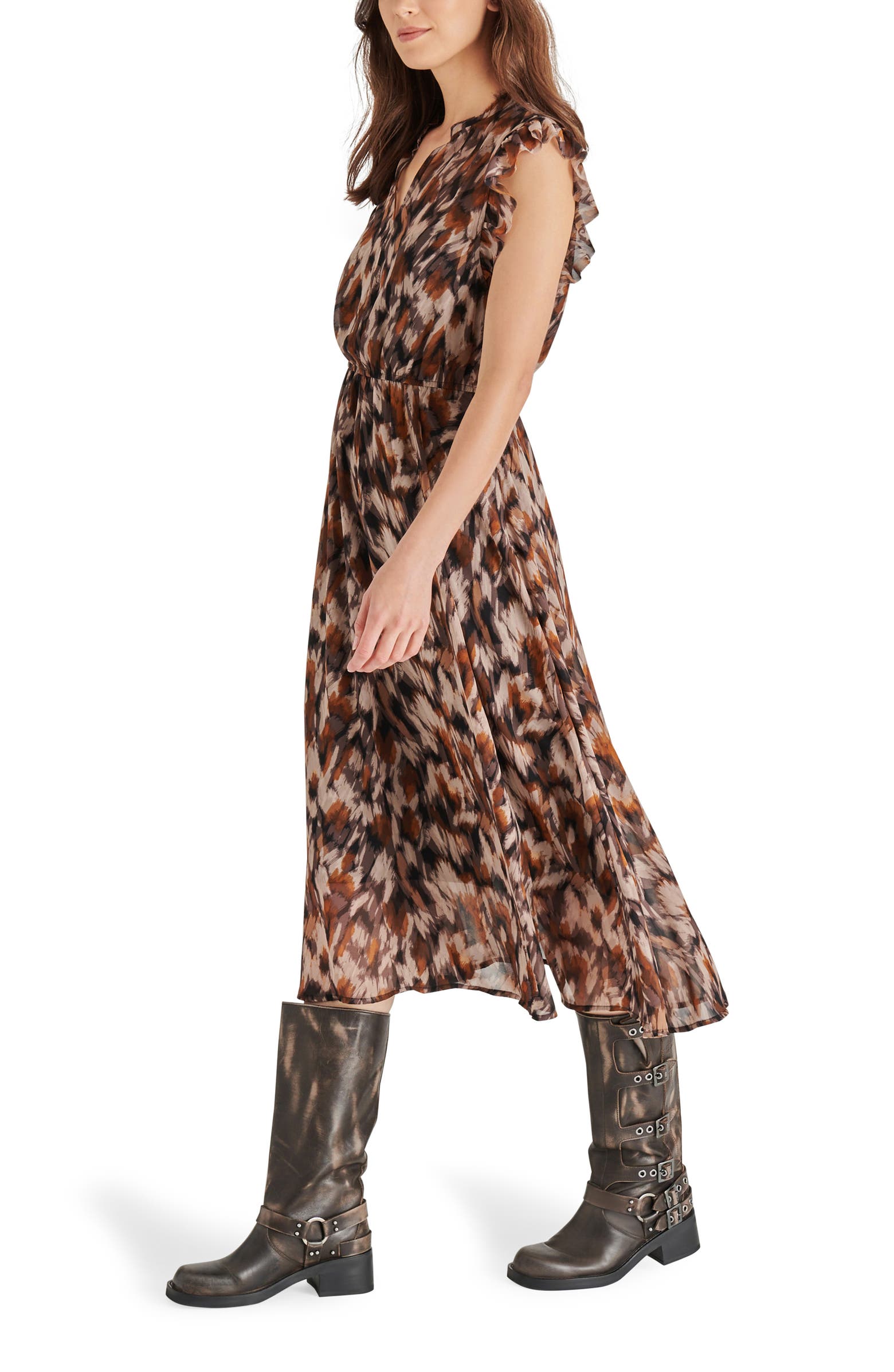 Allegra Dress in Oak Buff