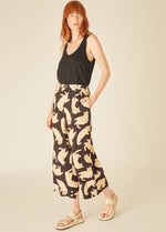 Load image into Gallery viewer, Cats Culotte in Black/Tan
