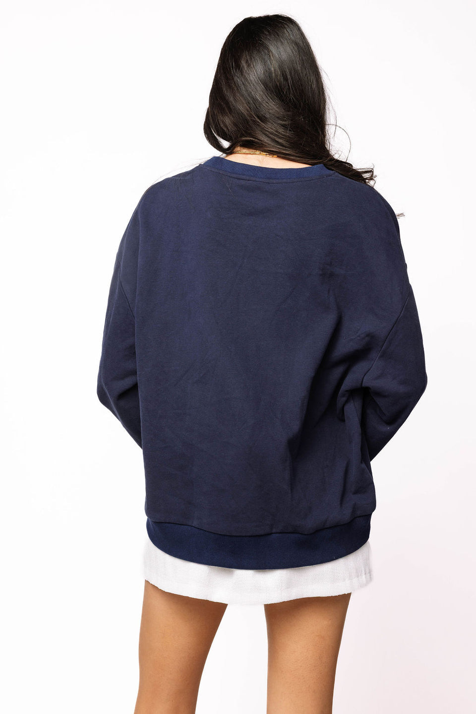 Menorah Sweatshirt in Navy