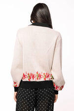 Load image into Gallery viewer, Trim Collar Nutcracker &amp; Candy Cane Cardigan in Black

