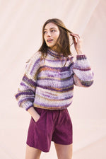 Load image into Gallery viewer, Chunky Space Dye Sweater in Mauve
