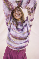 Load image into Gallery viewer, Chunky Space Dye Sweater in Mauve
