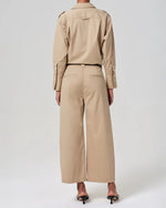 Load image into Gallery viewer, Cara Cropped Pleated Trouser in Catalina
