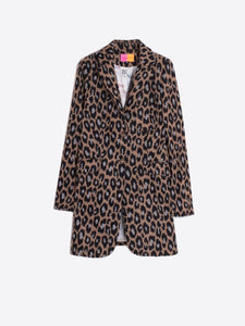 Oxford Coat in Leopard Jacquard