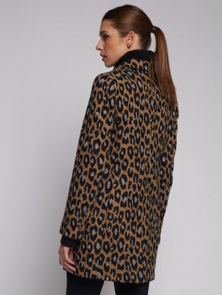 Oxford Coat in Leopard Jacquard