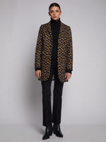 Load image into Gallery viewer, Oxford Coat in Leopard Jacquard
