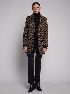 Oxford Coat in Leopard Jacquard