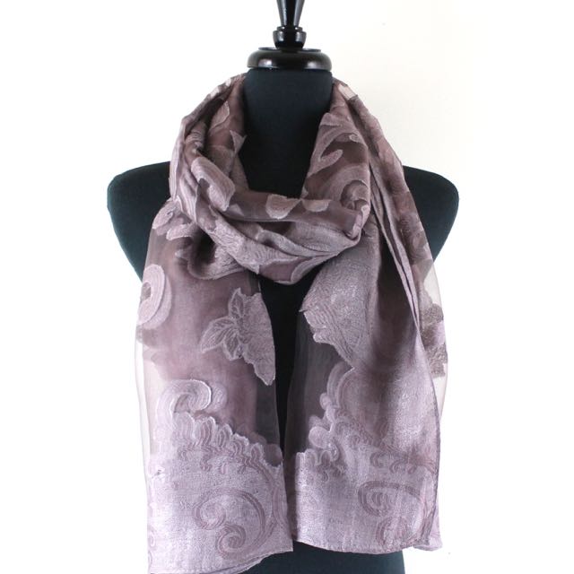Shanghai Night Scarf in Mauve