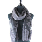 Load image into Gallery viewer, Shanghai Night Scarf in Silver Black
