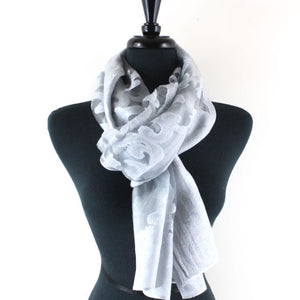 Shanghai Night Scarf in Grey