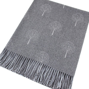 Small Tree of Life Scarf in Black