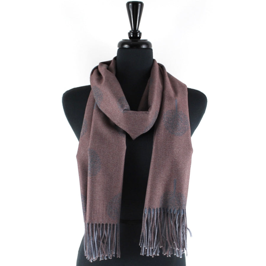 Small Tree of Life Scarf in Mauve