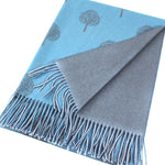 Load image into Gallery viewer, Small Tree of Life Scarf in Teal Blue
