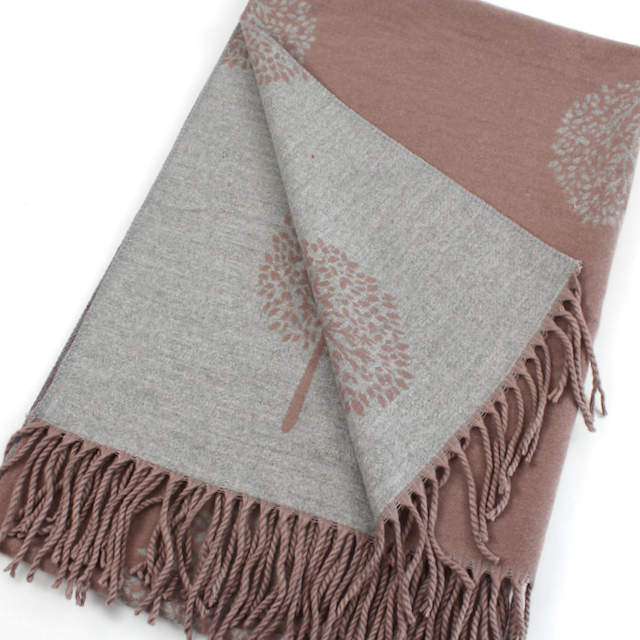 World Tree Scarf in Mauve