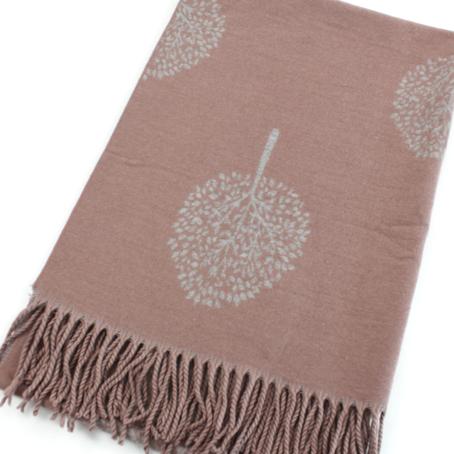 World Tree Scarf in Mauve