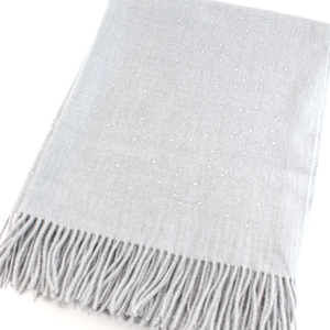 Mischa Rhinestone Scarf in Silver
