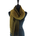 Load image into Gallery viewer, Bryce Canyon Pleated Ombre Scarf in Seaweed
